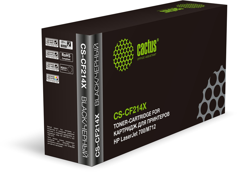 Cactus CS-CF214X CF214X черный (17500стр.) для HP LaserJet 700/M712