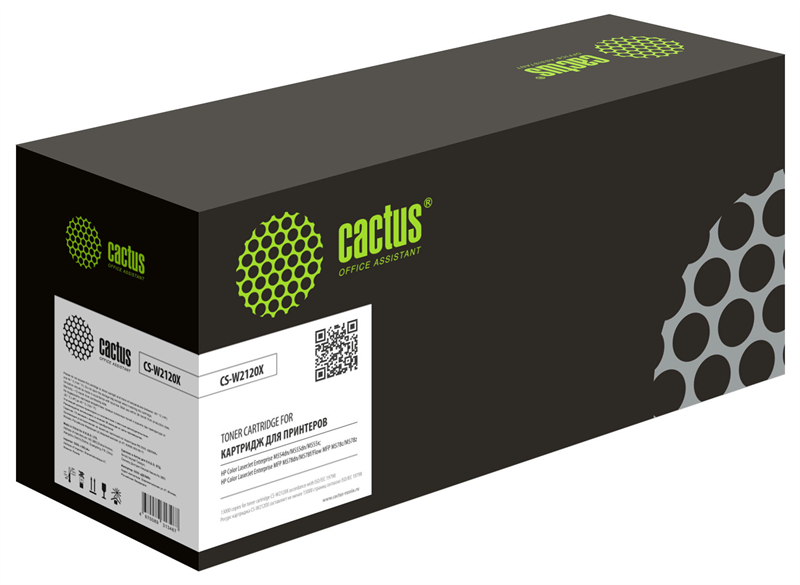 Cactus 212X CS-W2120X W2120X черный (13000стр.) для HP Color LJ M554/M555/578 Enterprise
