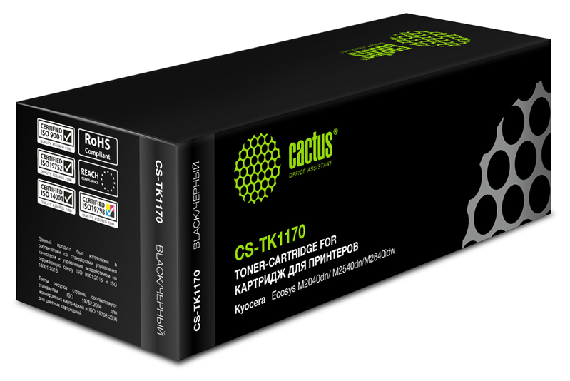 Cactus CS-TK1170 TK-1170 черный (7200стр.) для Kyocera Ecosys M2040dn/ M2540dn/M2640idw