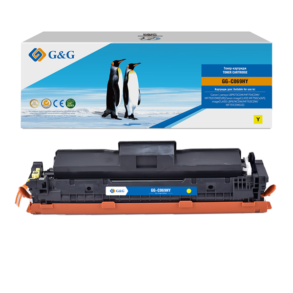 G&G GG-C069HY 069H Yellow желтый (5500стр.) для Canon i-SENSYS MF752Cdw MF752/MF754Cdw MF754
