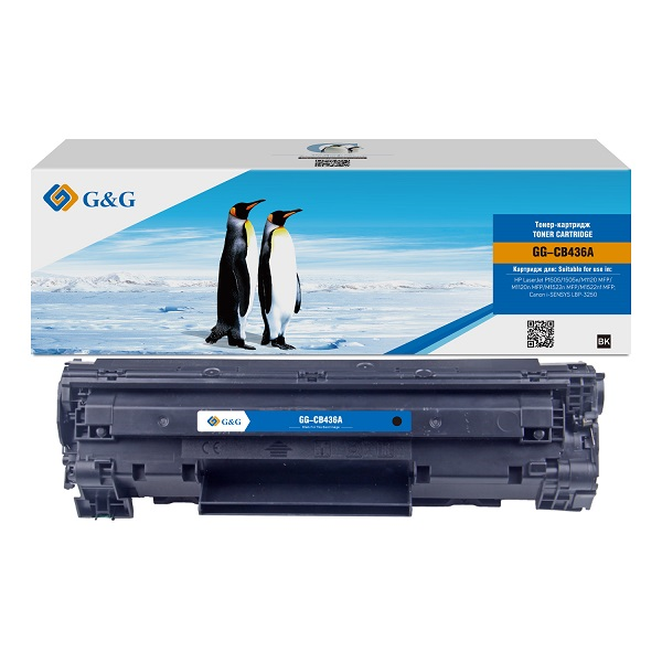 G&G GG-CB436A черный (2000стр.) для HP LJ P1505/ M1120/M1522