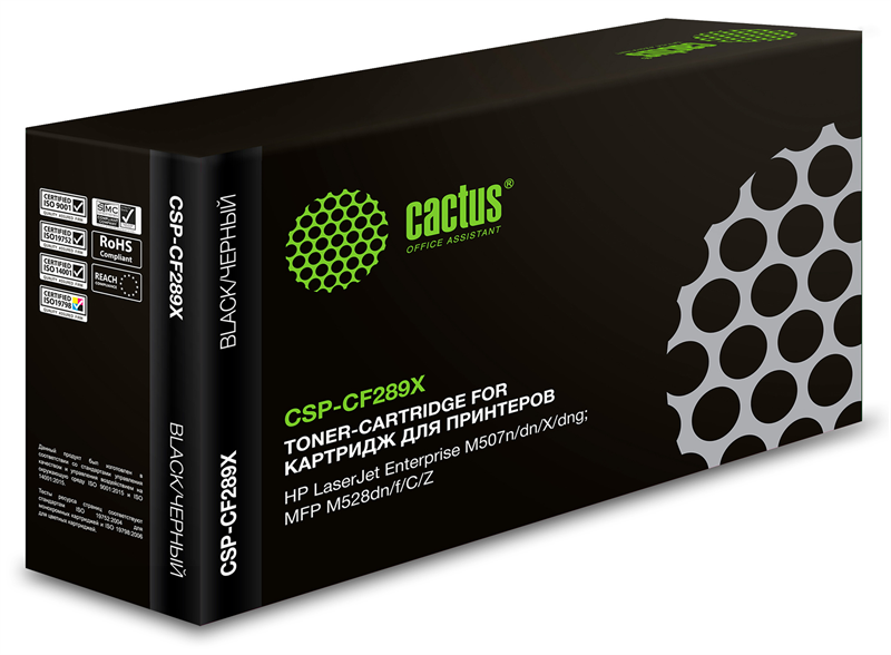 Cactus CSP-CF289X черный (10000стр.) для HP LJ M507/MFP M528