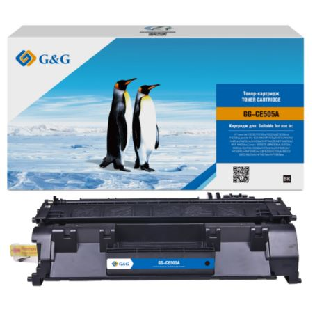 G&G GG-CE505A черный (2300стр.) для HP LJ P2055/P2035/Pro 400 M401/MFP M425