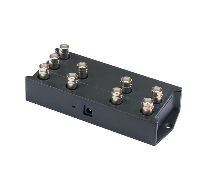 OSNOVO D-H108 Разветвитель видеосигнала HDCVI/HDTVI/AHD (1вх./8вых.). Максимальное разрешение 1080р. Полоса пропускания сигнала до 350 МГц. Возможность настенного крепления. БП в комплекте DC12V(1A).