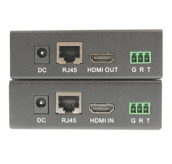 OSNOVO TA-HiDP+RA-HiDP Комплект для передачи HDMI, RS232, ИК управления и питания по кабелю витой пары (HDBaseT). Расстояние передачи до 40м (4K2K(30Гц)), до 70м(1080p). Поддержка технологии Power ove