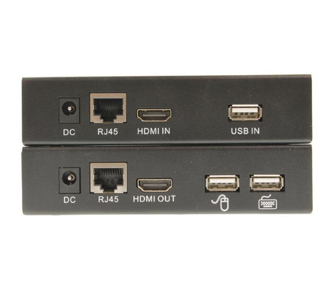 OSNOVO TA-HiKMP+RA-HiKMP Комплект для передачи HDMI, USB(клавиатура и мышь), ИК управления и питания по кабелю витой пары (HDBaseT). Расстояние передачи до 40м (4K2K(30Гц)), до 70м (1080p). Поддержка