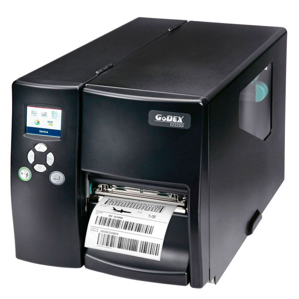 Godex TT EZ-2350i+, 300 dpi,  4",  5 ips, color LCD, RS232/USB/TCPIP+USB HOST, 1" core ribbon