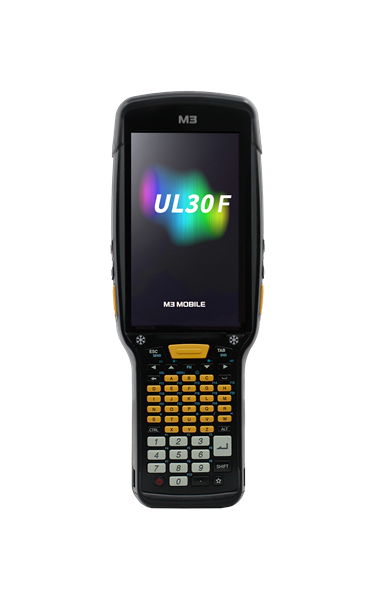 M3 Mobile UL30F (Frozen) Android 14.0 GMS, HD, 802.11 a/b/g/n/ac/ax, SE5800, Rear Camera, BT5.3, NFC(HF), 8G/128G, 53K, 6700mAh Bat for low temperature Bullet Proof Film, Hand Strap. Req CRDPWR