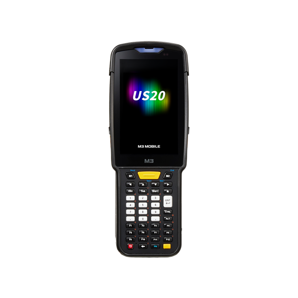 M3 Mobile US20W Android 10.0 GMS, WVGA, 802.11 a/b/g/n/ac, SE4710 2D (SS), Rear Camera, BT, GPS, NFC(HF), 4G/64G, 42K, Ext Bat incl & Bullet Proof Film, Hand Strap. Req CRD&PWR