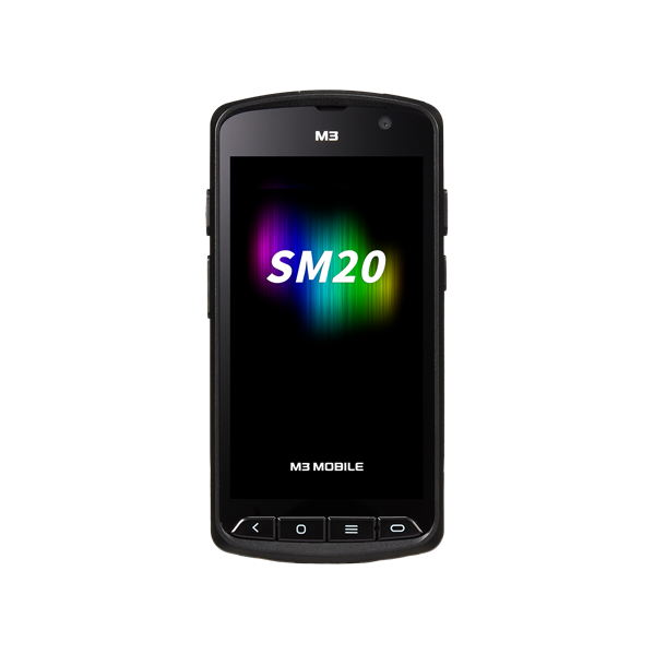 M3 Mobile SM20 Android 11.0 GMS, 4G, HD(5.0"), 802.11 a/b/g/n/ac/ax, SE4750, 16.0M, BT 5.1, Ext Bat 6,150mAh. Req CRS&PWSP