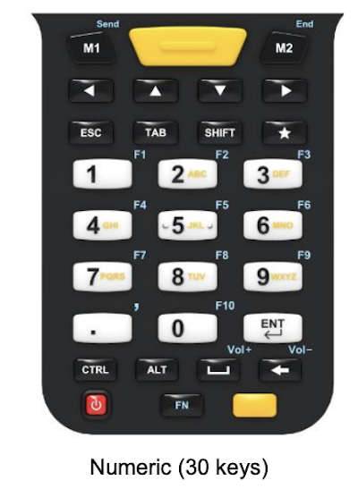 M3 Mobile US30W GUN, Android 13.0 GMS, WVGA, 802.11 a/b/g/n/ac/ax Wi-Fi 6, SE5800, BT5.3, 4G/64G, 30K, 6700mAh Battery