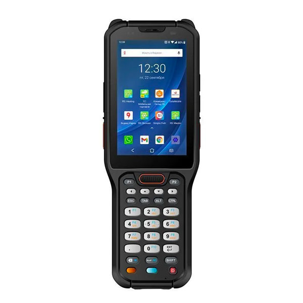 UROVO RT40S: Android 13 / 2.45 GHz / 8xCore CPU / Qualcomm SM 6115 / RAM 4 GB / ROM 64 GB / 4G / Zebra SE4750 MR /  IP 68 / 435 g / 29 клавиш