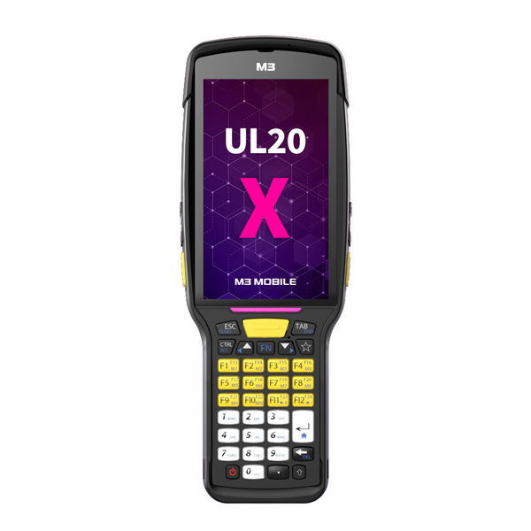 M3 Mobile UL20X LTE, Android 10.0 GMS, FHD, 802.11 a/b/g/n/ac, SE4750, Rear Camera, BT, GPS, NFC(HF), 4G/64G, 35K, Std Bat 6700 mAh, incl Bullet Proof Film, Hand Strap. Req CRDPWR
