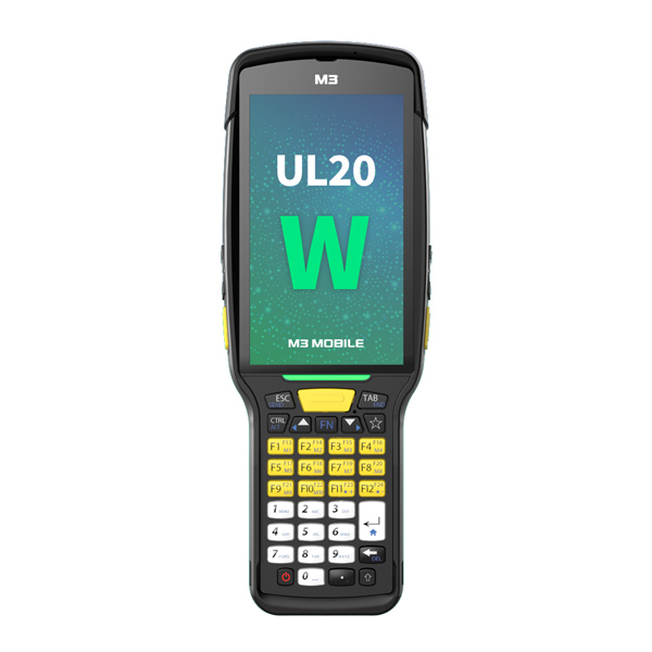M3 Mobile UL20W Android 10.0 GMS, FHD, 802.11 a/b/g/n/ac, SE4750, Rear Camera, BT, GPS, NFC(HF), 2G/16G, 35K, St Bat 6700 mAh, incl Bullet Proof Film, Hand Strap. Req CRDPWSP