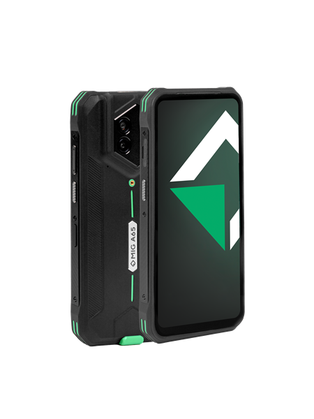 MIG A65, MT6789 2,2 Ghz, 8Gb/128Gb, 1612*720 LCD, 32MP/48MP, 4G LTE, Android 14 без GMS, Wi-Fi 2.4GHz/5GHz, Bluetooth 5.1 BLE, NFC, сканер 2D дальнобойный, кабель USB Type-C, блок питания USB