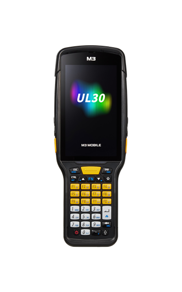 M3 Mobile UL30W Android 14.0 GMS, HD, 802.11 a/b/g/n/ac/ax, SE5800, Rear Camera, BT5.3, NFC(HF), 8G/128G, 35K, 6700mAh Bat Bullet Proof Film, Hand Strap. Req CRDPWR