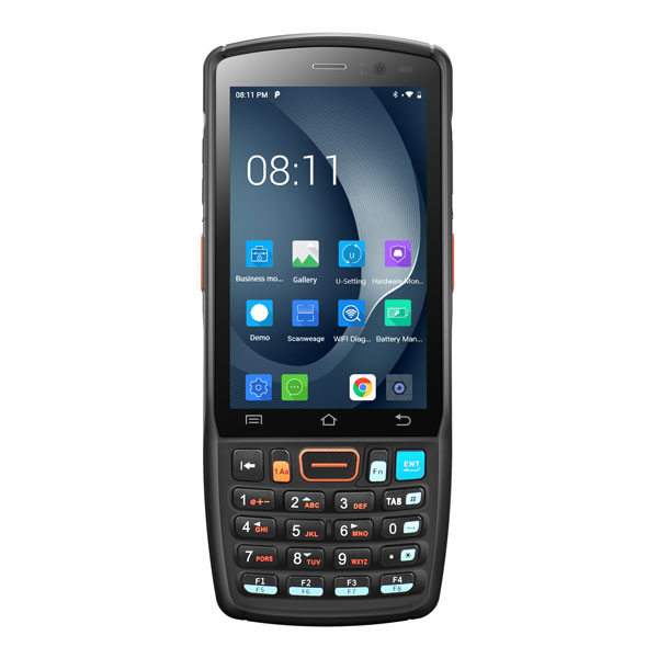 UROVO DT40S: Android 12 / 1.8 GHz / 8хCore, Cortex A53 / Qualcomm SD 450 / RAM 3 GB / ROM 32 GB / UROVO SE2030W / 4G / 2D Imager / 4.0" / 480 x 800 / 4G / Bluetooth / GPS / Wi-Fi / 4500mah / IP 67 / 2