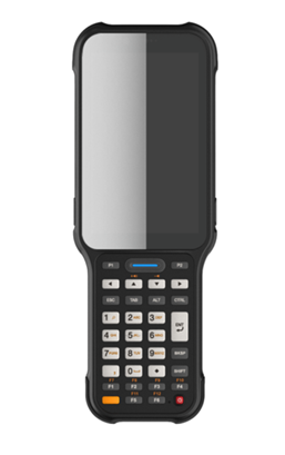 Bluebird EK430; Qualcomm, Android 10, GMS, WWAN, 4.3", 4GB, 32GB, SE4770, 5MP, 13MP, Hot Swap, 6800mAh Battery, NFC, 1 Nano SIM, Micro SD Slot, IP65, 34 w/ F-Keys, USB-C, RUBBER BOOT