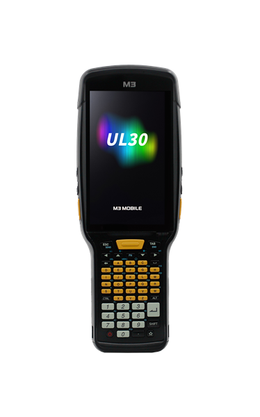 M3 Mobile UL30W Android 14.0 GMS, HD, 802.11 a/b/g/n/ac/ax, SE5800, Rear Camera, BT5.3, NFC(HF), 8G/128G, 53K, 6700mAh Bat Bullet Proof Film, Hand Strap. Req CRDPWR