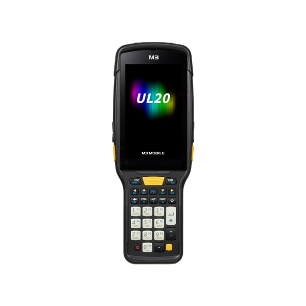 M3 Mobile UL20X LTE, Android 10.0 GMS, FHD, 802.11 a/b/g/n/ac, SE4750, Rear Camera, BT, GPS, NFC(HF), 4G/64G, 28K, Std Bat 6700 mAh, incl Bullet Proof Film, Hand Strap. Req CRDPWR