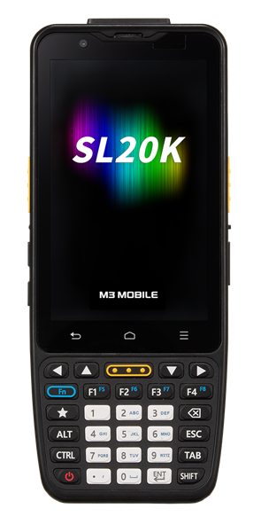 M3 Mobile SL20K Android 13.0 GMS, WVGA, 802.11 a/b/g/n/ac, E4, Rear Cameras, BT 5.0, 3G/32G, 30K , 5200mAh Battery, Hand Strap, Bullet Proof Film. Required CRD&PWSP