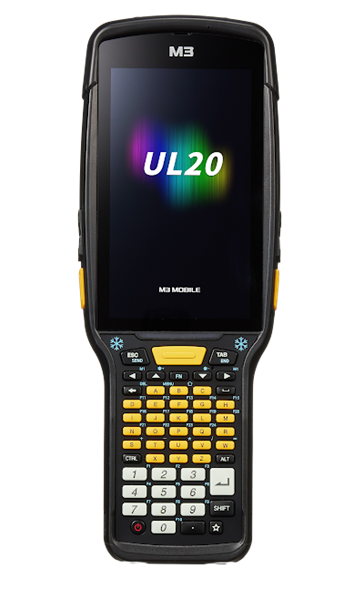 M3 Mobile UL20F (Frozen) Android 10.0 GMS, FHD, 802.11 a/b/g/n/ac, SE4750, Rear Camera, BT, NFC(HF), 4G/64G, 53K, incl St Bat 6700mAh for low temperature, Hand Strap, Bullet Proof. Req CRDPWSP