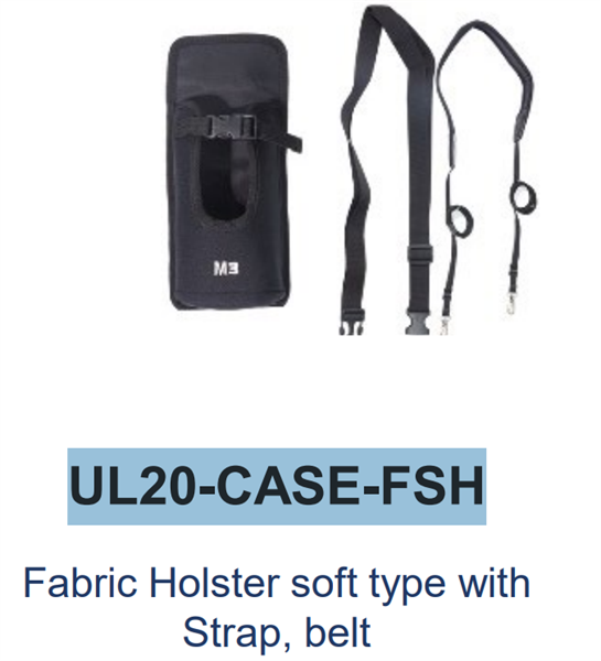 M3 Mobile ASSY: UL20/UL30 Fabric Holster soft type with Strap, belt