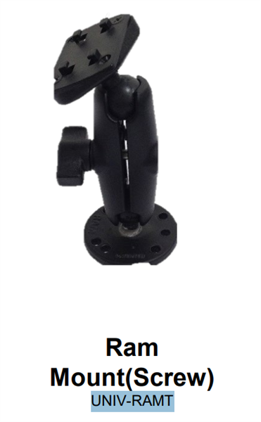 M3 Mobile ASSY: UNIV Vehicle Mount for Vehicle Cradle by RAM®. Install in a vehicle by tighten screw.