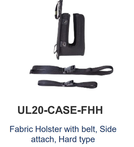 M3 Mobile ASSY: UL20/UL30 Fabric Holster with belt, Side attach, Hard type