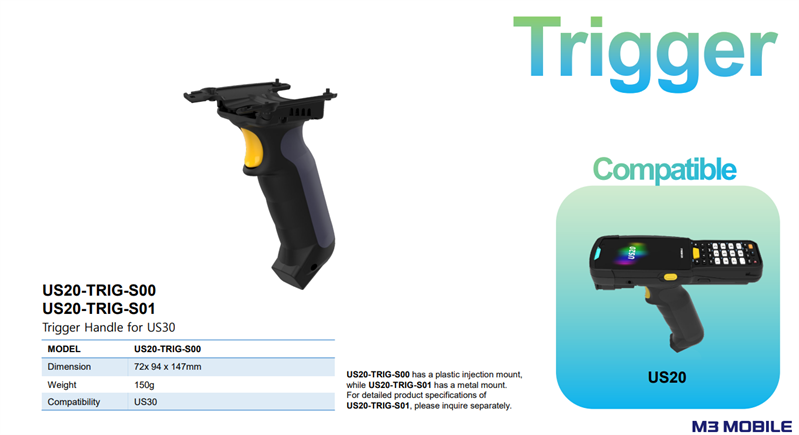 M3 Mobile ASSY: US20/US30 Trigger Handle