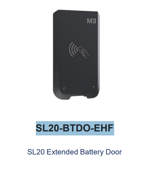 M3 Mobile ASSY: SL20 NFC Battery Door for Extended Battery