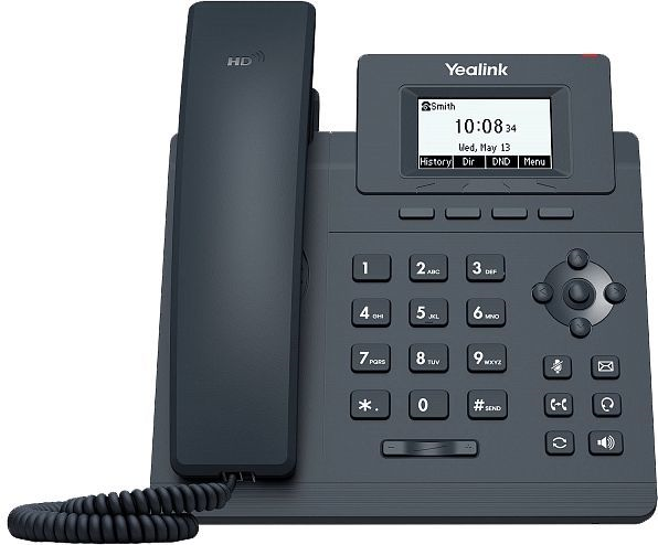 YEALINK SIP-T30P,  1 аккаунт, 2.3" LCD-экран 132х64, PoE, без БП, шт