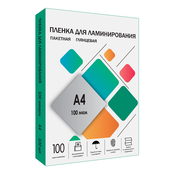 Гелеос пленка формат А4, глянцевая 216х303  (100 мик) 100 шт.