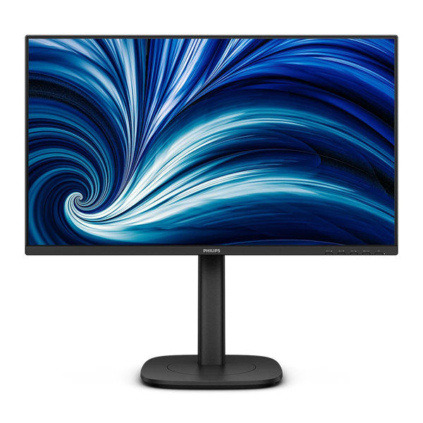 23,8" Philips 24B2U3301 1920x1080 WLED 16:9 IPS 300cd, 1500:1, 4ms, 50M:1, 178°/178°, HDMI, DP, USB Hub: 4*USB3.2, USB-C(90W), RJ45, Speak, 120Hz, Tilt, Height, Swivel, Pivot, Internal, VESA, Black,3y