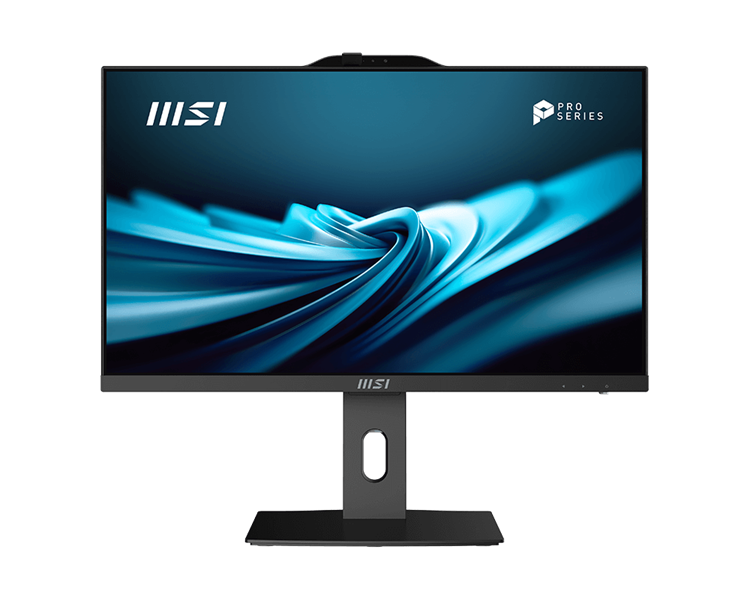 MSI Pro AP242P 14M AiO 23,8" FHD(1920x1080)IPS, Core i7-14700 (2.1GHz), 16Gb DDR5(2x8Gb), 512GB SSD M.2, Intel UHD, WiFi, BT, camera, WirelessKB&mouse Eng/Rus,noOS,1y war-ty, Black