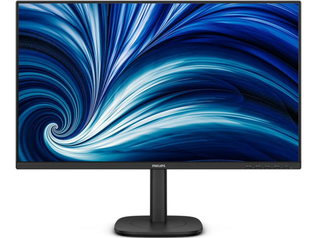 27" Philips 27B2U3601 2560x1440, WLED, 16:9, IPS, 350cd, 1500:1, 4ms, 50M:1, 178/178, HDMI, DP, USB Hub, 4*USB3.2 USB-C(PD90W), RJ45, Speakers, 120Hz, Tilt, HAS, Swivel, Pivot, Internal, VESA, Black,