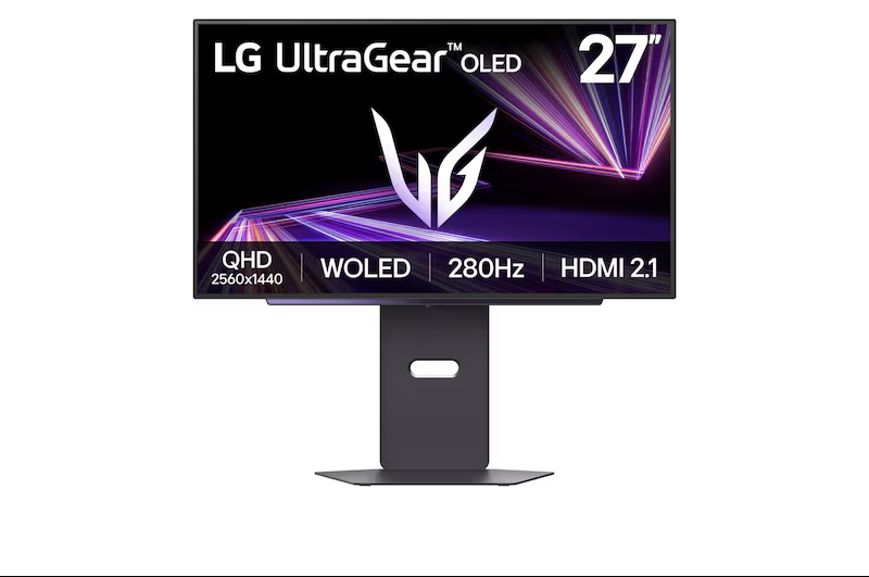 26,5 LG 27GX700A-B, OLED, 2560x1440, 0.03cd, 335cd, 280Hz, HDMIx2+DP+USB Hub , HAS Pivot Swivel, black, Ex