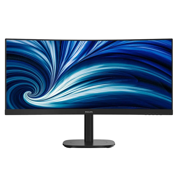 34" Philips 34B2N3500C Curved 3440x1440, WLED, 21:9, VA, 350cd, 4ms, 3500:1, 178/178, 2*HDMI, DP, 4x USB 3.2, USB-C(90W), SmartKVM, RJ45, 120Hz, Tilt, Height, Swivel, Sptak, Internal, VESA, Black, 3y