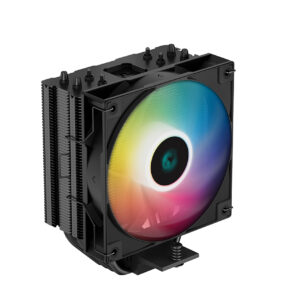 DEEPCOOL AG400 BK ARGB LGA1700/1200/115X/AM5/AM4 (18шт/кор, TDP 220W, PWM, ARGB Fan 120mm, 4 тепл. Трубки, черный) RET (R-AG400-BKANMC-G-2)