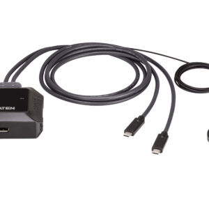 ATEN 2-Port USB-C 4K DisplayPort Cable KVM Switch