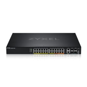 L3 Access Zyxel NebulaFlex Pro XGS2220-30HP, rack 19", 24xRJ-45: 1G PoE+ (8 из них PoE++), 2xRJ-45: 1/2.5/5/10G PoE++, 4xSFP+, бюджет PoE 400 Вт