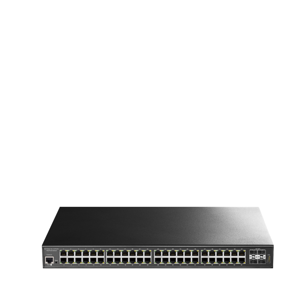 Cudy GS2048PS4-720W, 48-Port Layer 2 Managed Gigabit PoE++ Switch with 4 10G SFP ports 720W, Управляемый коммутатор 2-го уровня с 48 портами 10/100/1000 Мбит/с и поддержкой PoE