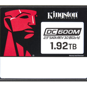 Kingston Enterprise SSD 1,92TB DC600M 2.5" SATA 3 R560/W530MB/s 3D TLC MTBF 2M 94 000/78 000 IOPS 3504TBW 1 Year Warrаnty