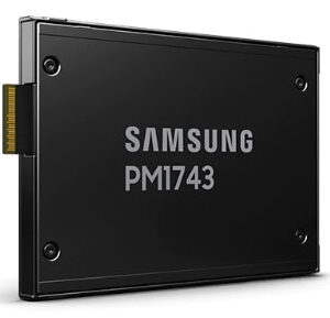 Samsung Enterprise SSD, 2.5"(SFF/U.3) 15mm, PM1743, 1920GB, NVMe PCIe 5.0 1x4, DP 2x2, R14000/W3000Mb/s, IOPS(R4K) 2000K/150K, MTBF 2,5M, 1DWPD/5Y, TBW 3504TB, TBW 3504TB, OEM