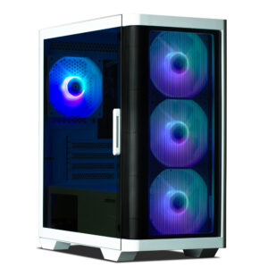 ZALMAN M4 White, MATX, WHITE, WINDOW, 1xCombo (3.5'' or 2.5''), 1x3.5", 2x2.5", 1xUSB2.0, 2xUSB3.0, FRONT 3x120mm ARGB, REAR 1x120mm ARGB