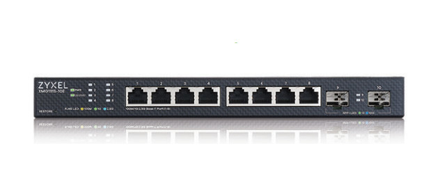 Мультигигабитный Smart L3 Lite коммутатор Zyxel NebulaFlex XMG1915-10E, 8xRJ-45: 1/2.5G, 2xSFP+, бесшумный (без вентилятора)