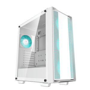 Deepcool CC560 WH V2 без БП, боковое окно (закаленное стекло), 3x120мм LED вентилятор спереди и 1x120мм LED вентилятор сзади, белый, ATX (R-CC560-WHGAA4-G-2)