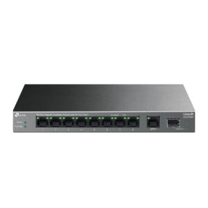 TP-Link LS1210GP, 10-Port Gigabit Desktop Switch with 8-Port PoE+, 61 Вт, 250 m