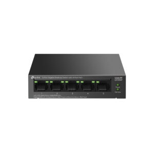 TP-Link LS105GP, 5-Port Gigabit Desktop Switch with 5-Port PoE+, 65 W, 250m
