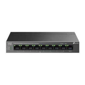 TP-Link LS109P, 9-Port 10/100 Mbps Desktop Switch with 8-Port PoE+, 63 W, 250m
